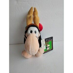 1985 OPUS Bloom County 16" Christmas Reindeer Plush Penguin With Tags New